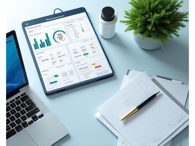 An organized desk with a laptop displaying a digital asset categorization dashboard, alongside traditional estate planning documents, symbolizing comprehensive digital legacy planning.